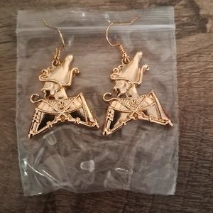 Egyptian Large Osirus Earrings